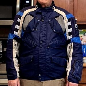 Size 62 (2-3XL USA)Authentic Men's Blue BMW MOTORRAD Rallye GS Adventure Jacket!